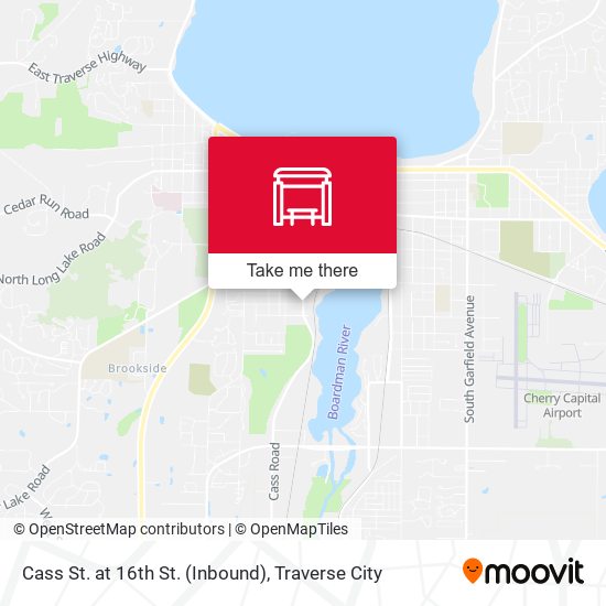 Cass St. at 16th St. (Inbound) map