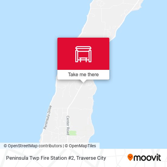 Peninsula Twp Fire Station #2 map