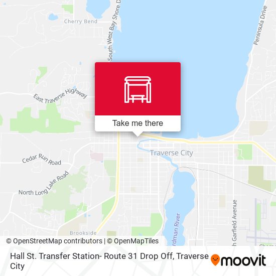 Hall St. Transfer Station- Route 31 Drop Off map