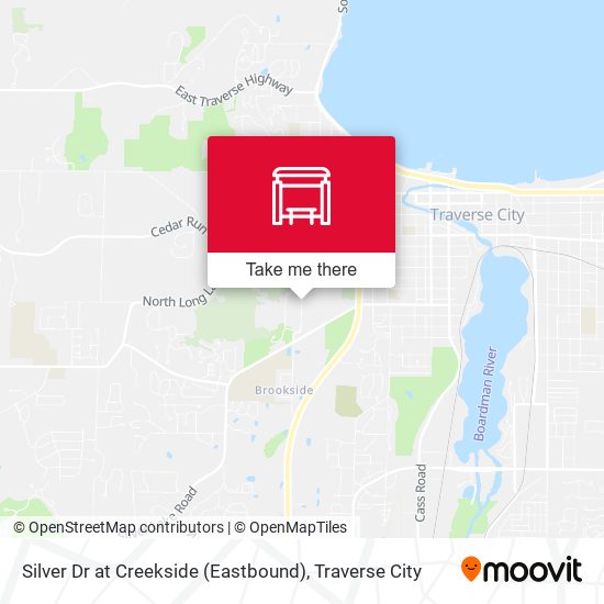 Silver Dr at Creekside (Eastbound) map