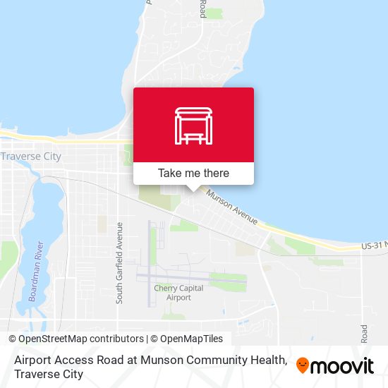 Airport Access Road at Munson Community Health map