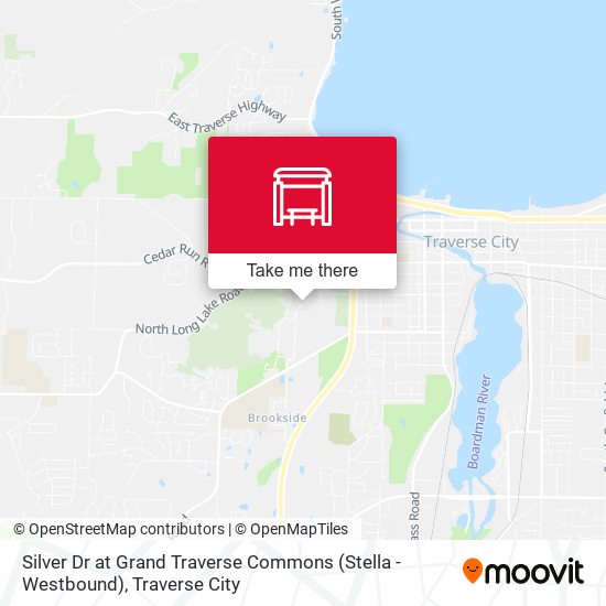 Silver Dr at Grand Traverse Commons (Stella - Westbound) map