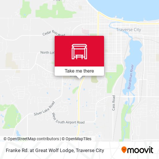 Franke Rd. at Great Wolf Lodge map