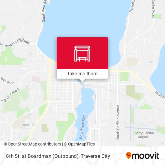 8th St. at Boardman (Outbound) map