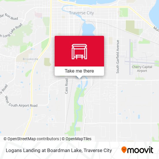 Logans Landing at Boardman Lake map