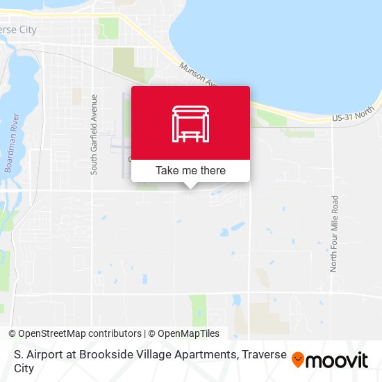 S. Airport at Brookside Village Apartments map