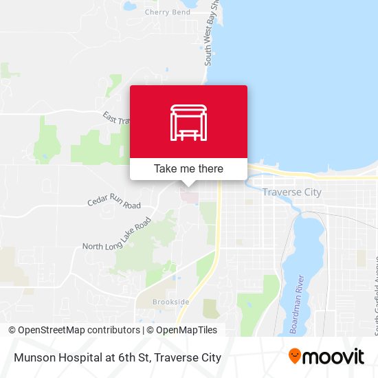 Munson Hospital at 6th St map