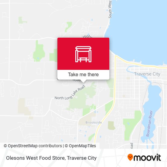 Olesons West Food Store map