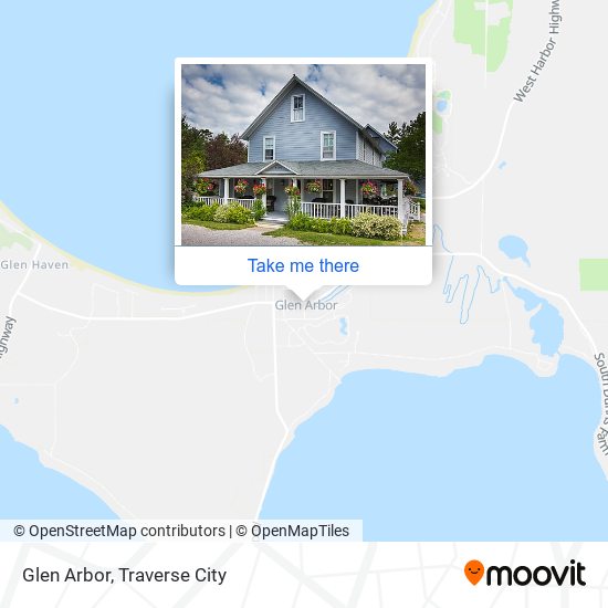 Mapa de Glen Arbor