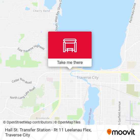 Hall St. Transfer Station - Rt 11 Leelanau Flex map