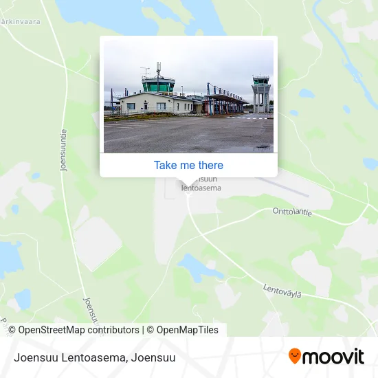 Joensuu Lentoasema map