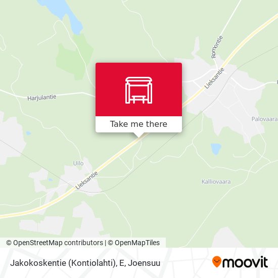 Jakokoskentie (Kontiolahti), E map