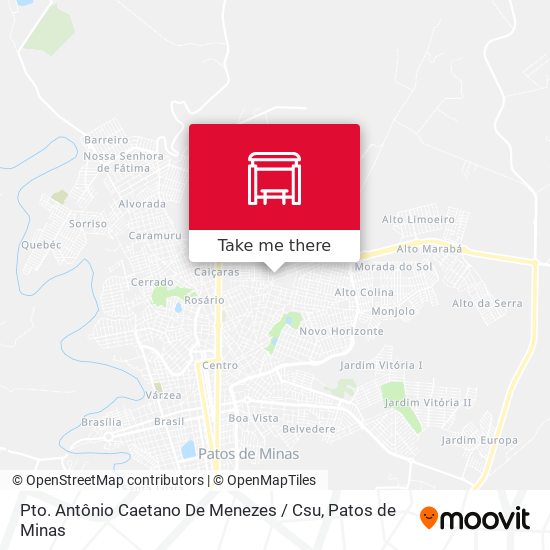 Pto. Antônio Caetano De Menezes / Csu map