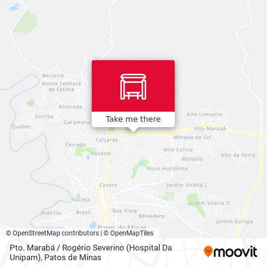 Pto. Marabá / Rogério Severino (Hospital Da Unipam) map