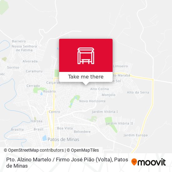 Pto. Alzino Martelo / Firmo José Pião (Volta) map