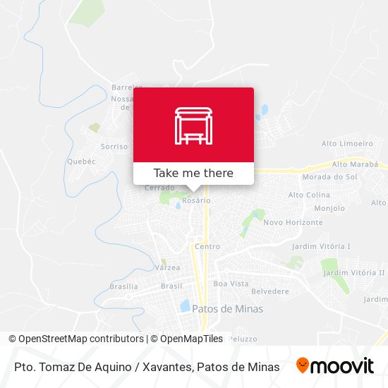 Pto. Tomaz De Aquino / Xavantes map