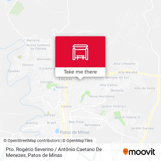 Pto. Rogério Severino / Antônio Caetano De Menezes map