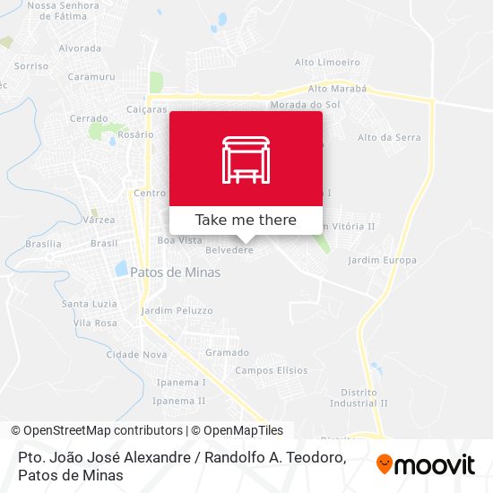 Pto. João José Alexandre / Randolfo A. Teodoro map