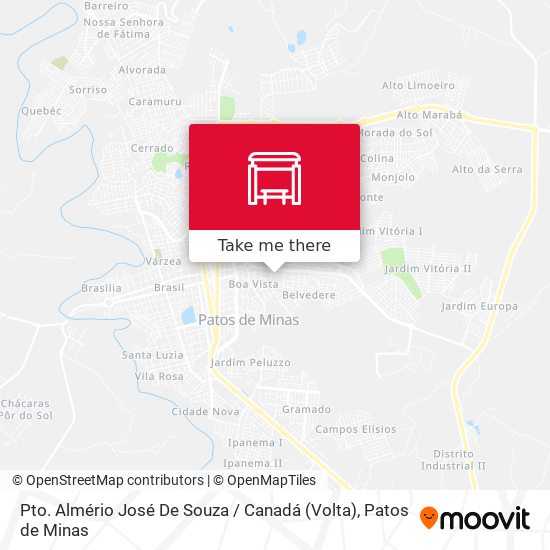 Pto. Almério José De Souza / Canadá (Volta) map