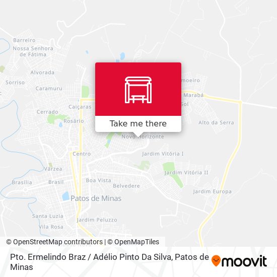 Pto. Ermelindo Braz / Adélio Pinto Da Silva map