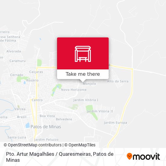 Pto. Artur Magalhães / Quaresmeiras map