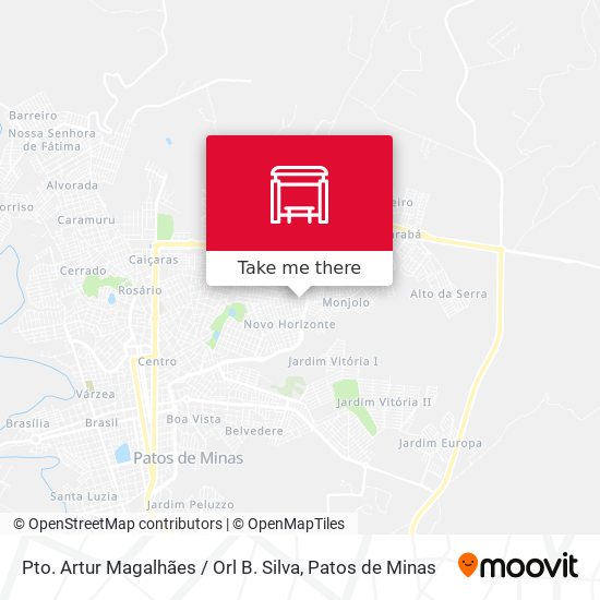 Pto. Artur Magalhães / Orl B. Silva map