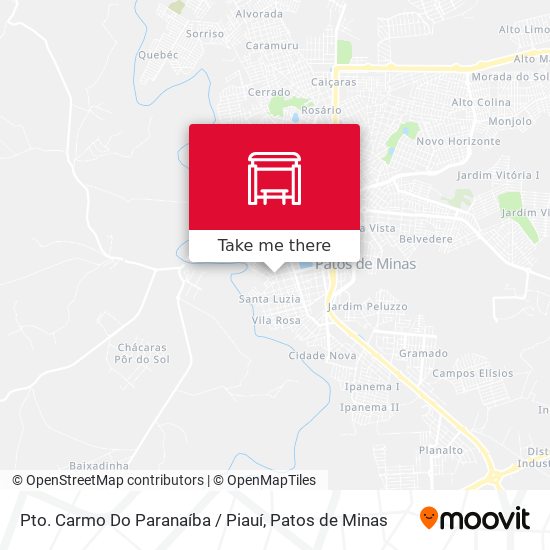 Pto. Carmo Do Paranaíba / Piauí map