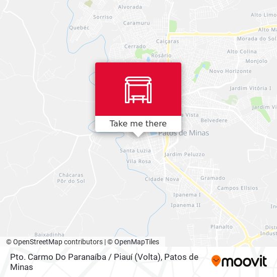 Pto. Carmo Do Paranaíba / Piauí (Volta) map