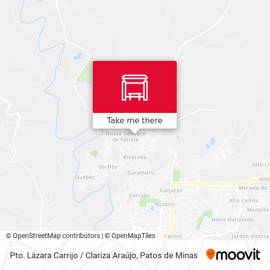Pto. Lázara Carrijo / Clariza Araújo map