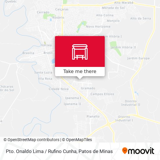 Pto. Onaldo Lima / Rufino Cunha map