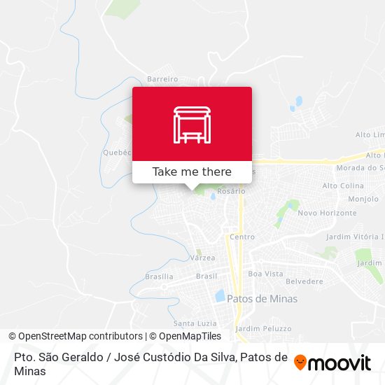Pto. São Geraldo / José Custódio Da Silva map