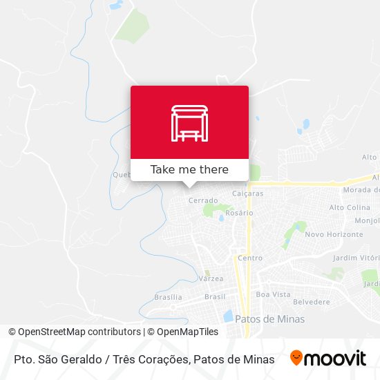 Pto. São Geraldo / Três Corações map
