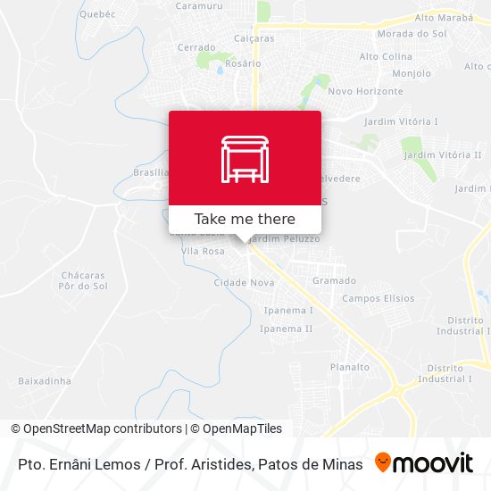 Pto. Ernâni Lemos / Prof. Aristides map