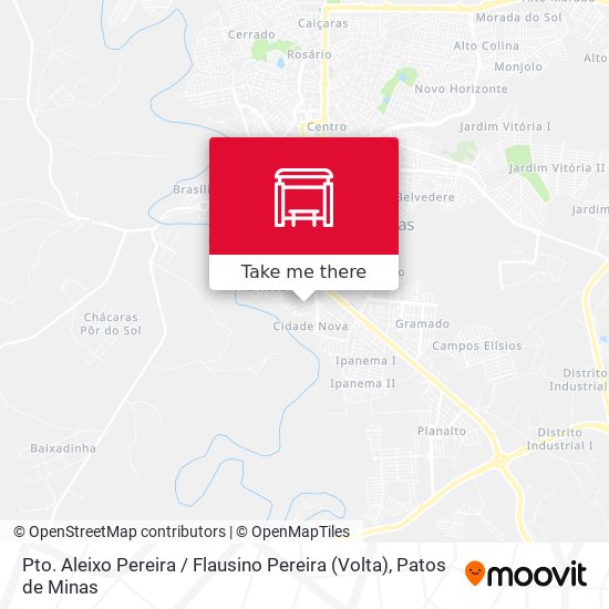 Pto. Aleixo Pereira / Flausino Pereira (Volta) map