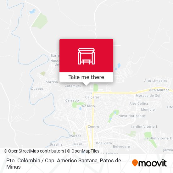 Pto. Colômbia / Cap. Américo Santana map