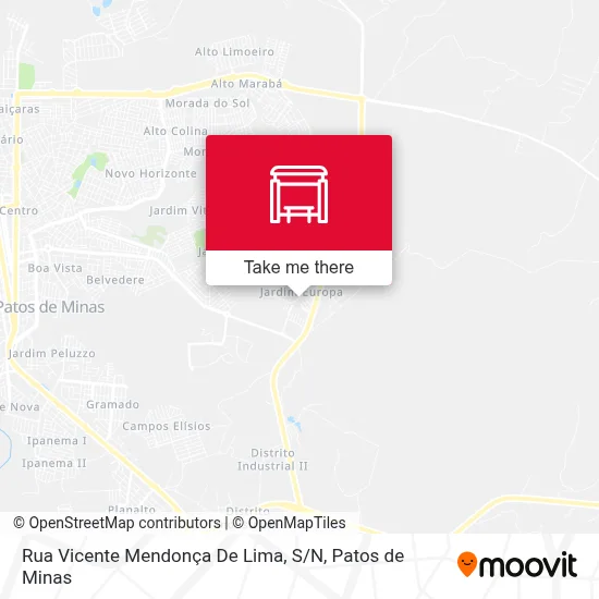 Rua Vicente Mendonça De Lima, S / N map