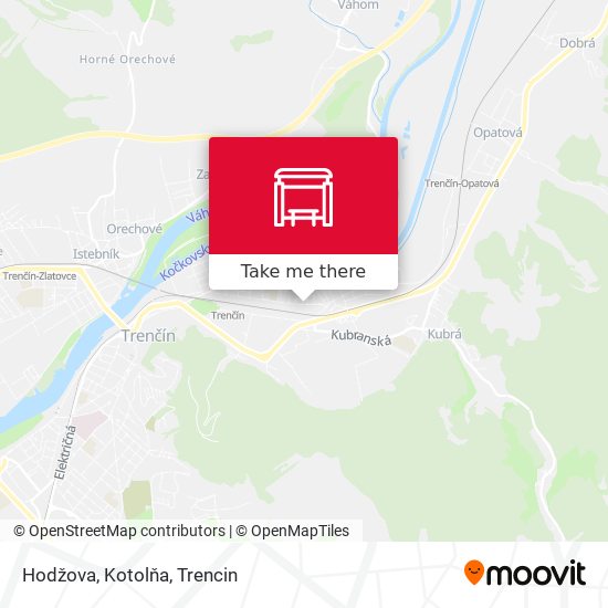 Hodžova, Kotolňa map