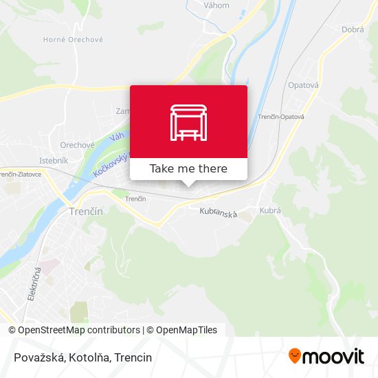 Považská, Kotolňa map