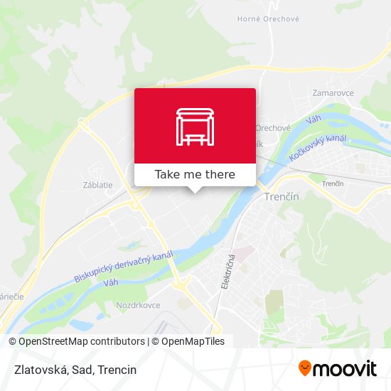 Zlatovská, Sad map