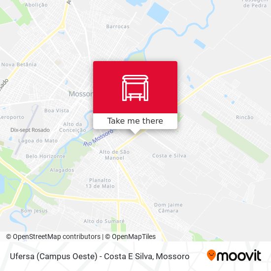 Ufersa (Campus Oeste) - Costa E Silva map