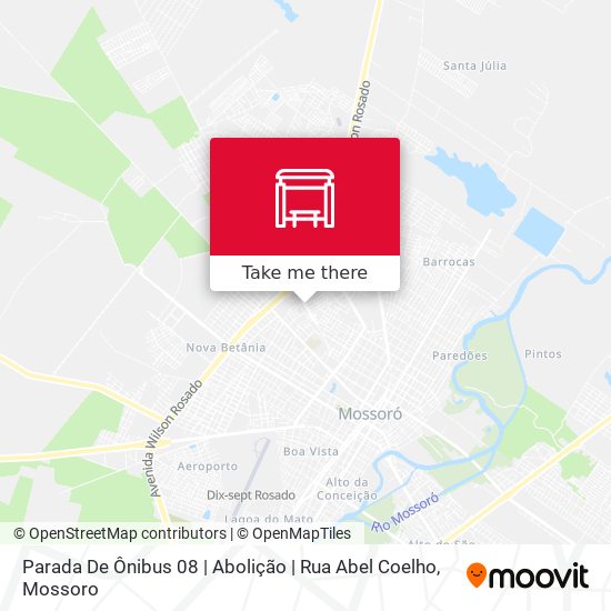 Mapa Parada De Ônibus 08 | Abolição | Rua Abel Coelho