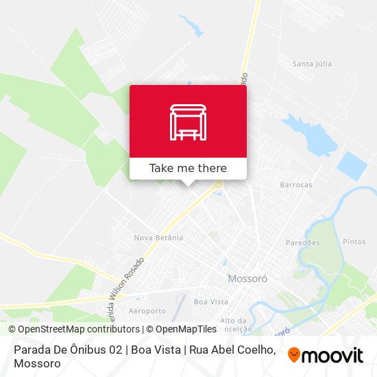 Mapa Parada De Ônibus 02 | Boa Vista | Rua Abel Coelho