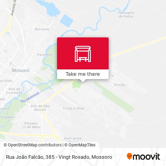 Mapa Rua João Falcão, 385 - Vingt Rosado