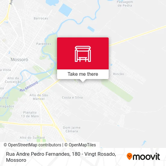 Rua Andre Pedro Fernandes, 180 - Vingt Rosado map