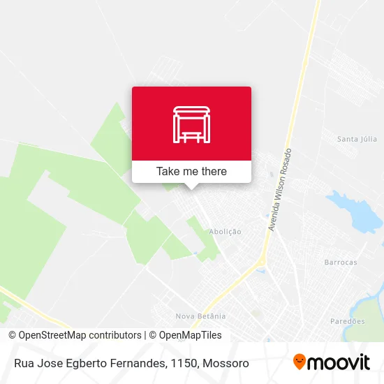 Rua Jose Egberto Fernandes, 1150 map