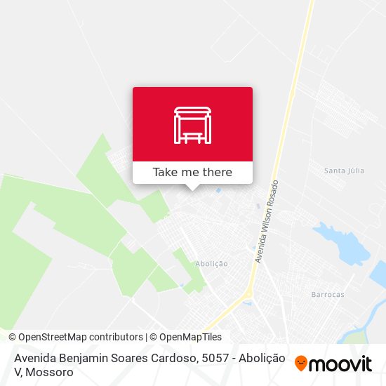 Mapa Avenida Benjamin Soares Cardoso, 5057 - Abolição V