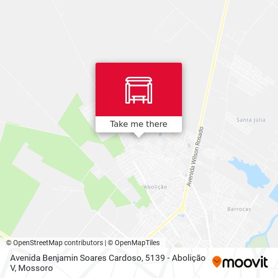 Mapa Avenida Benjamin Soares Cardoso, 5139 - Abolição V