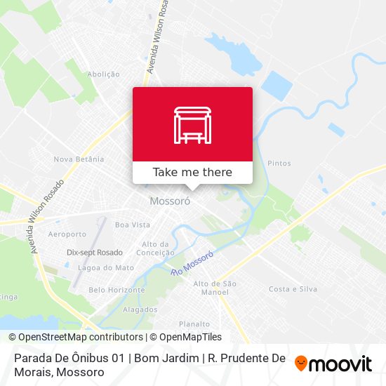 Mapa Parada De Ônibus 01 | Bom Jardim | R. Prudente De Morais