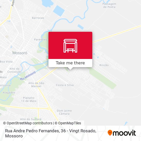 Mapa Rua Andre Pedro Fernandes, 36 - Vingt Rosado