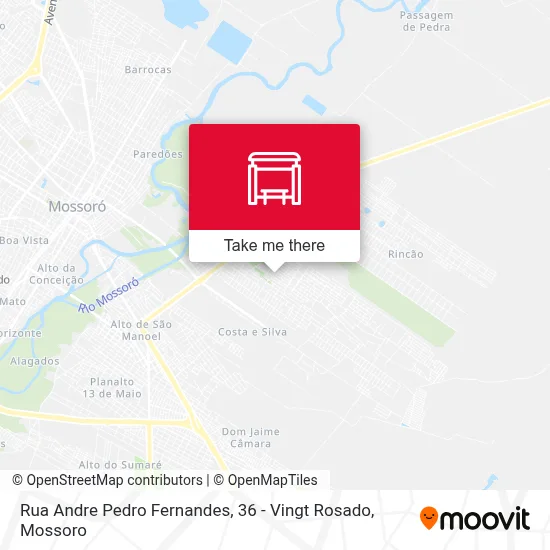 Rua Andre Pedro Fernandes, 36 - Vingt Rosado map